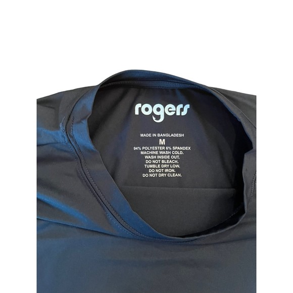 Rogers Sporting Goods Black Chill Long Sleeve Performance Tee Size Medium NWT - Picture 3 of 5